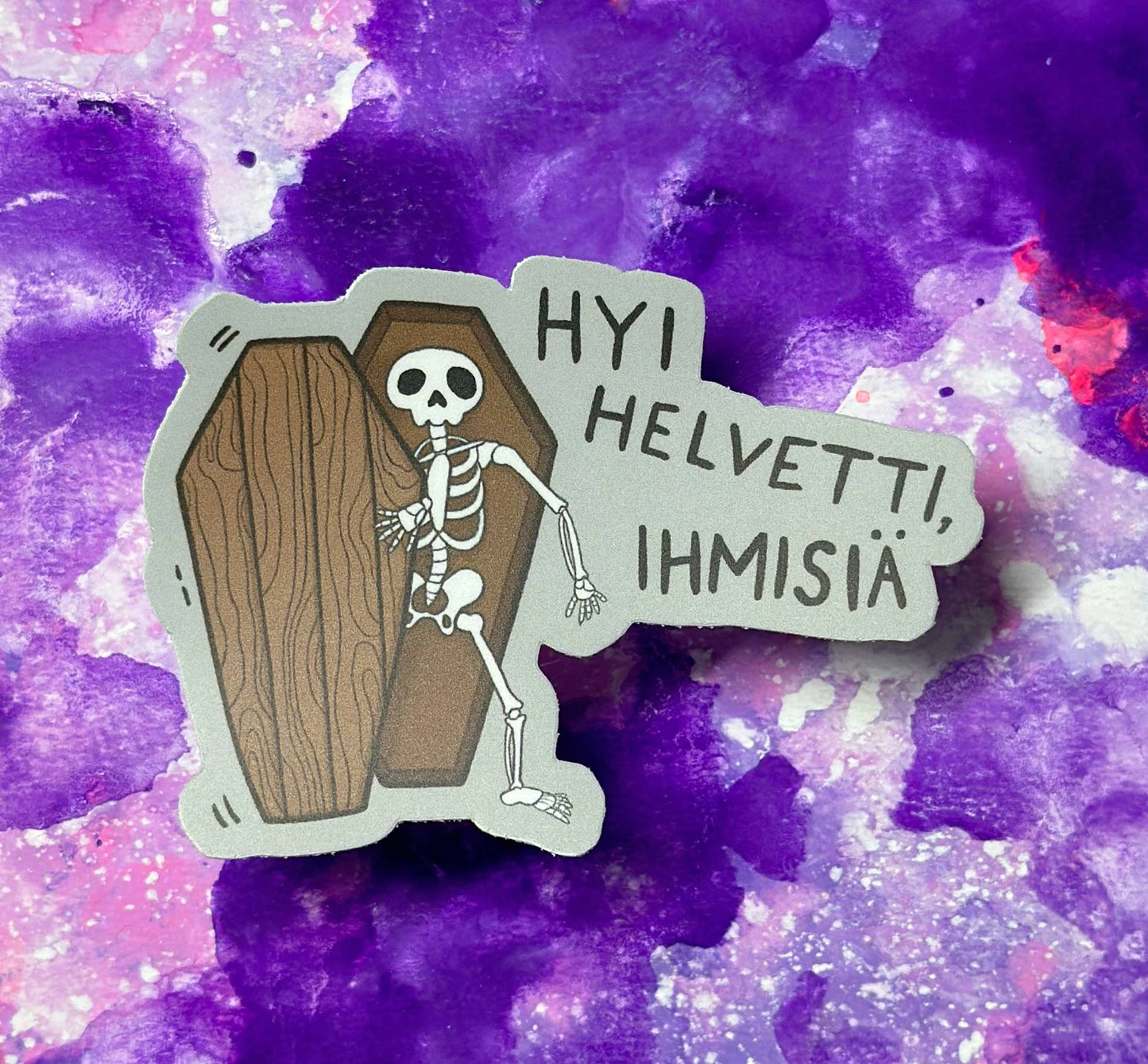Hyi helvetti, ihmisiä - Säänkestävä tarra