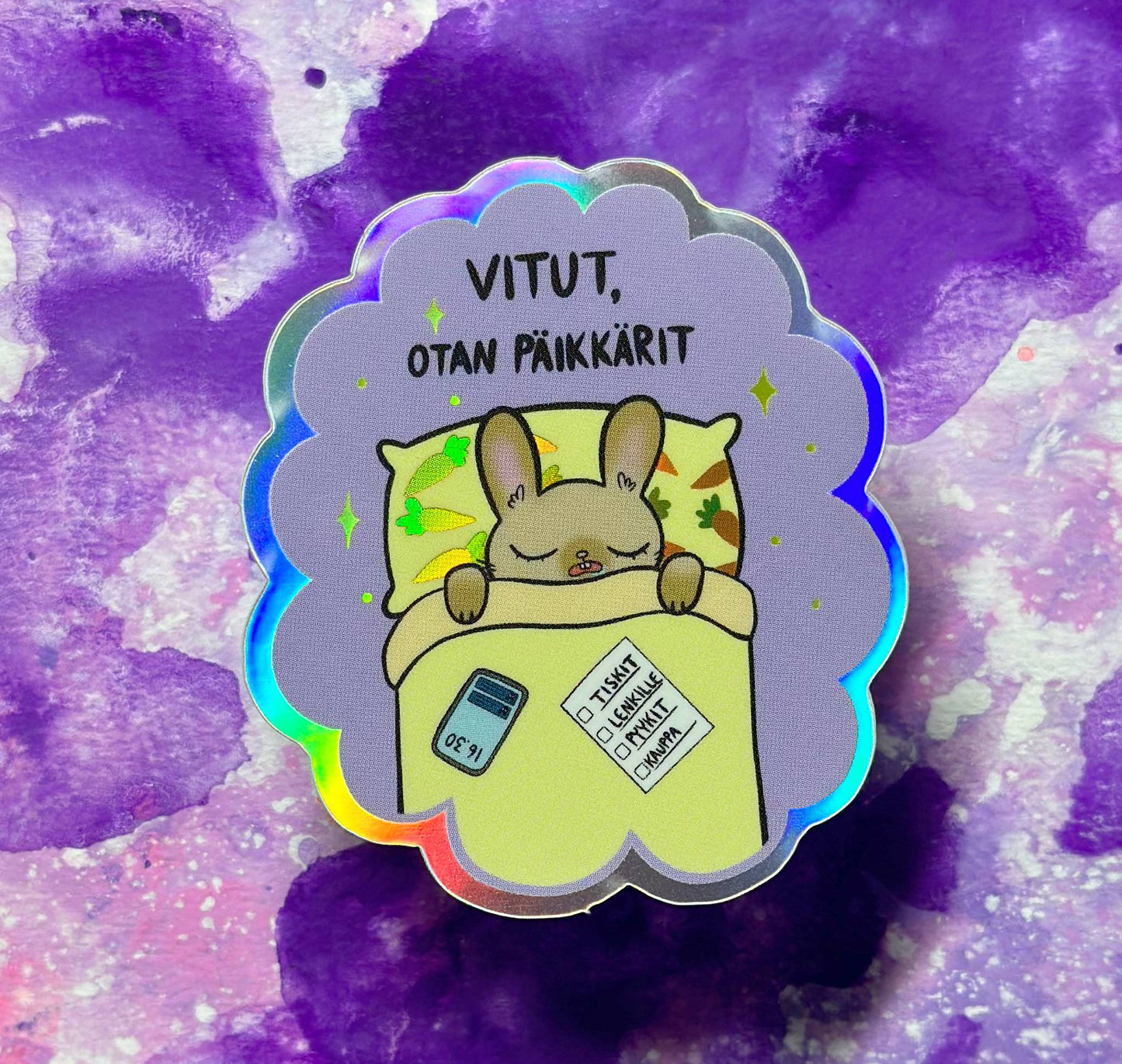 Vitut otan päikkärit - Säänkestävä tarra