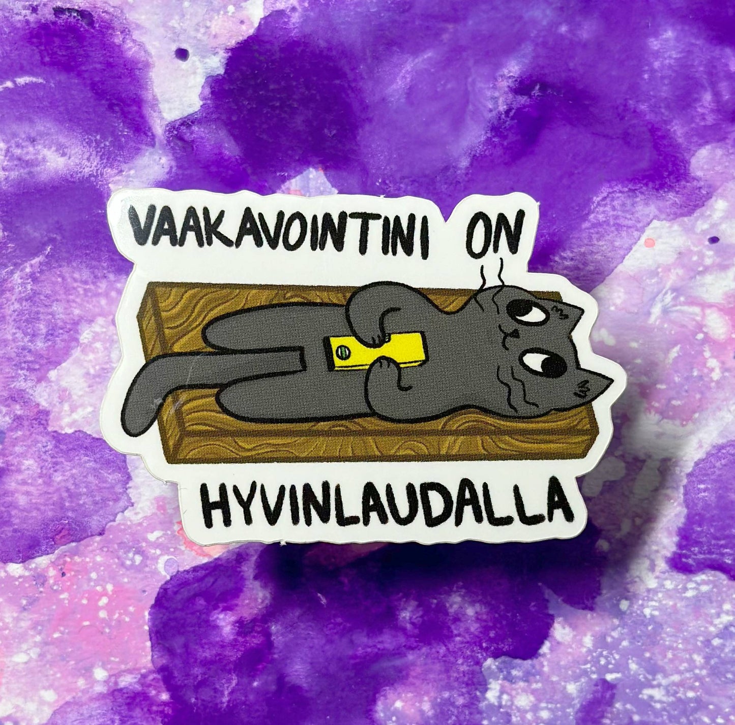 Vaakavointini on hyvinlaudalla - Säänkestävä tarra