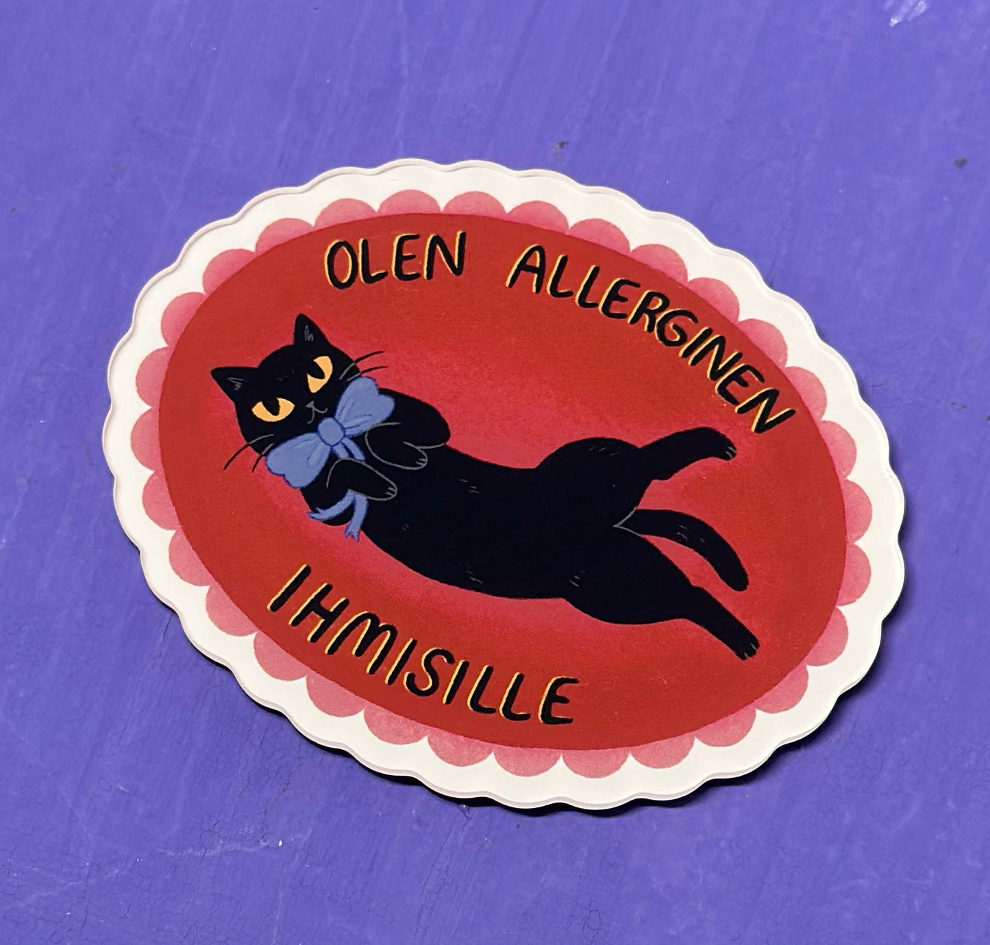 Olen allerginen ihmisille - Akryylimagneetti
