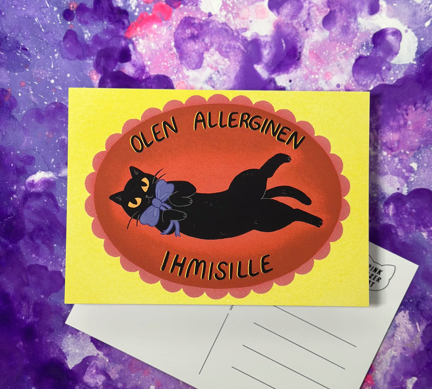 Olen allerginen ihmisille - Postikortti