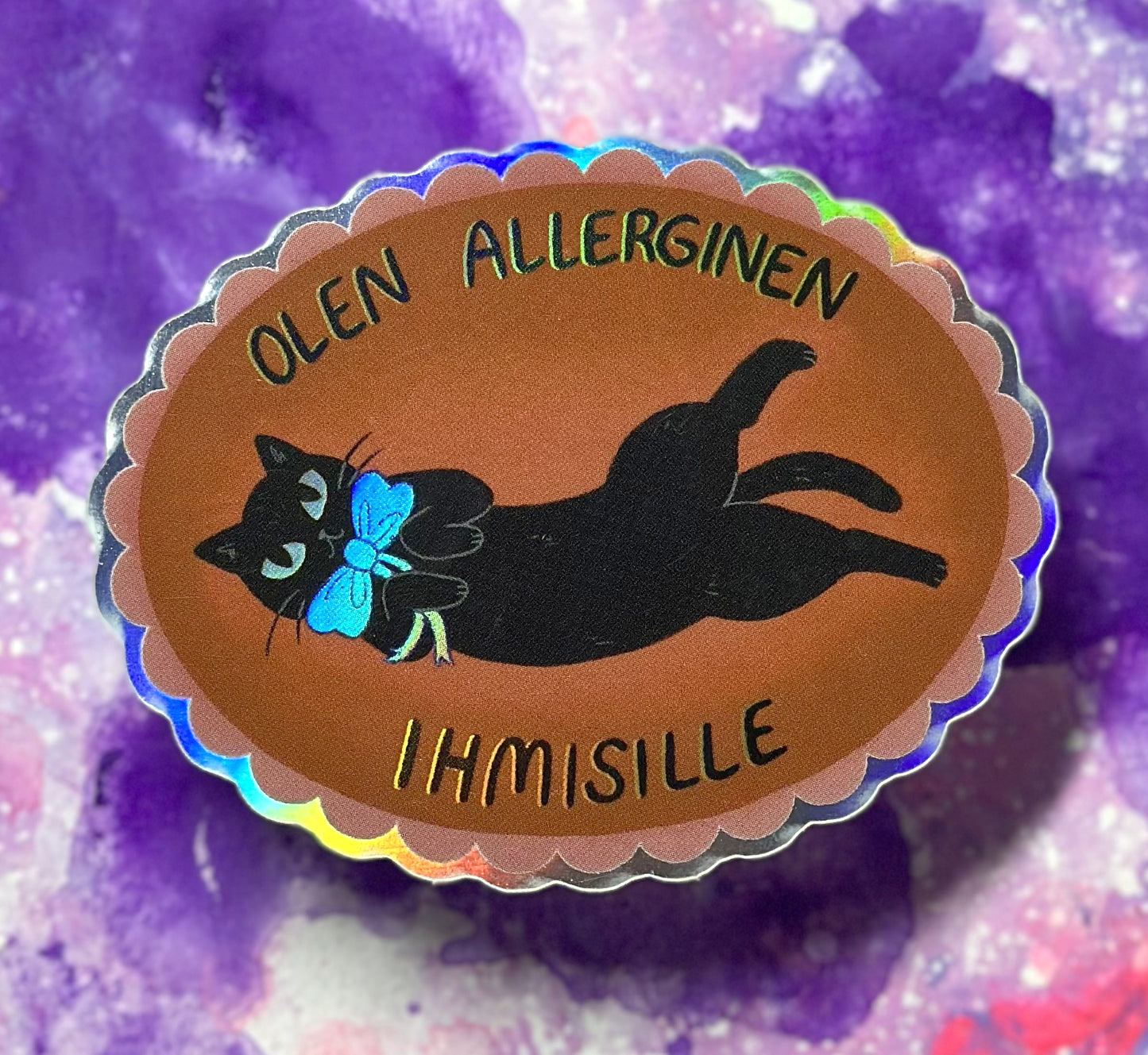 Olen allerginen ihmisille - Säänkestävä tarra