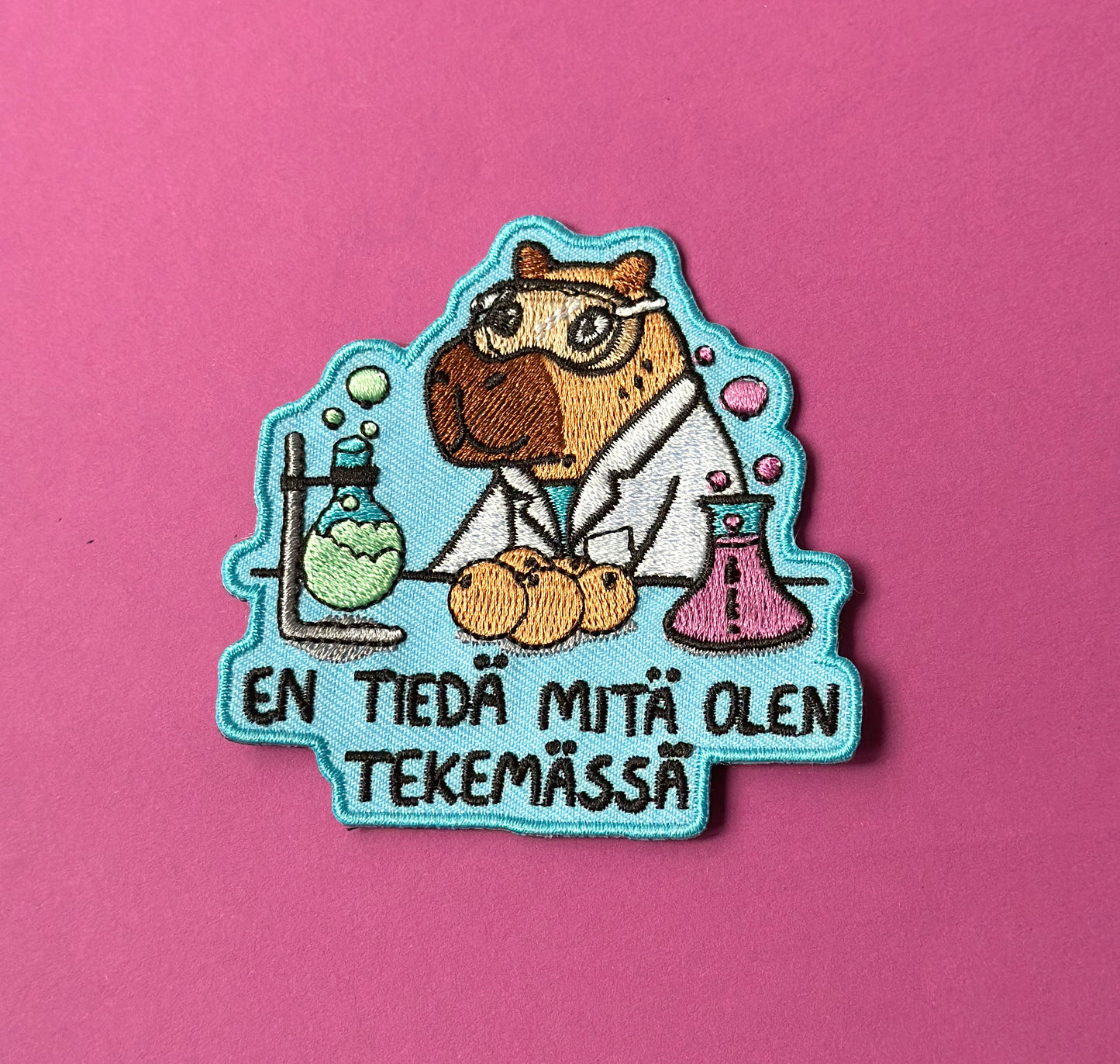En tiedä mitä olen tekemässä - Kangasmerkki