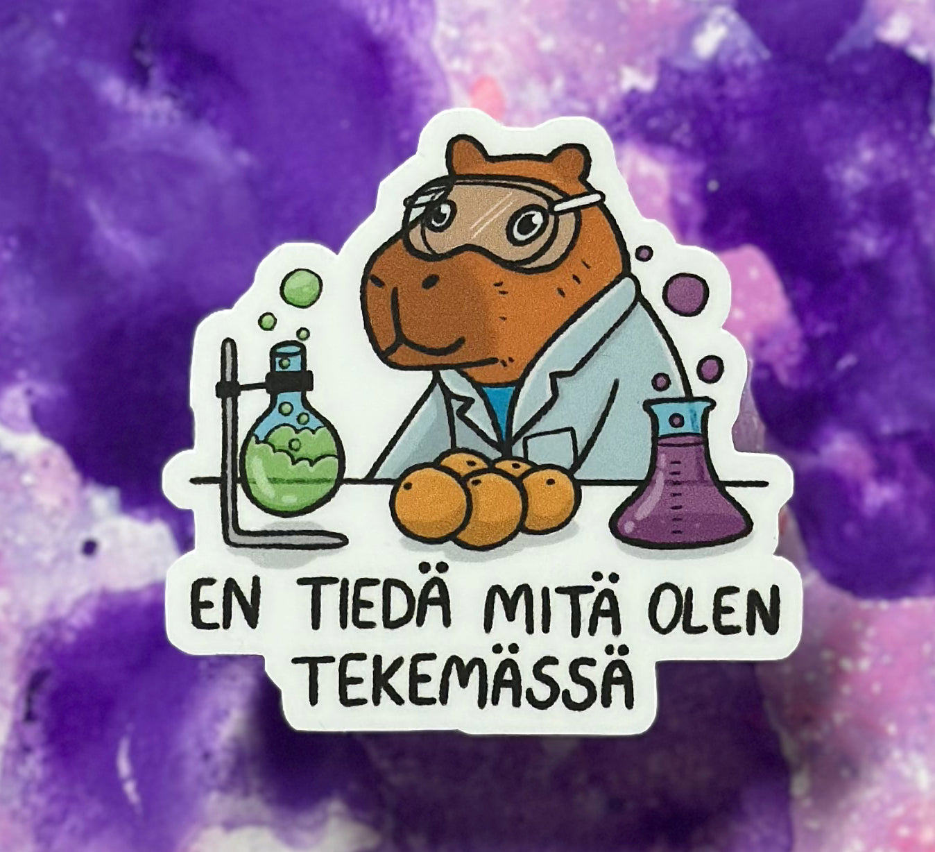 En tiedä mitä olen tekemässä - Säänkestävä tarra