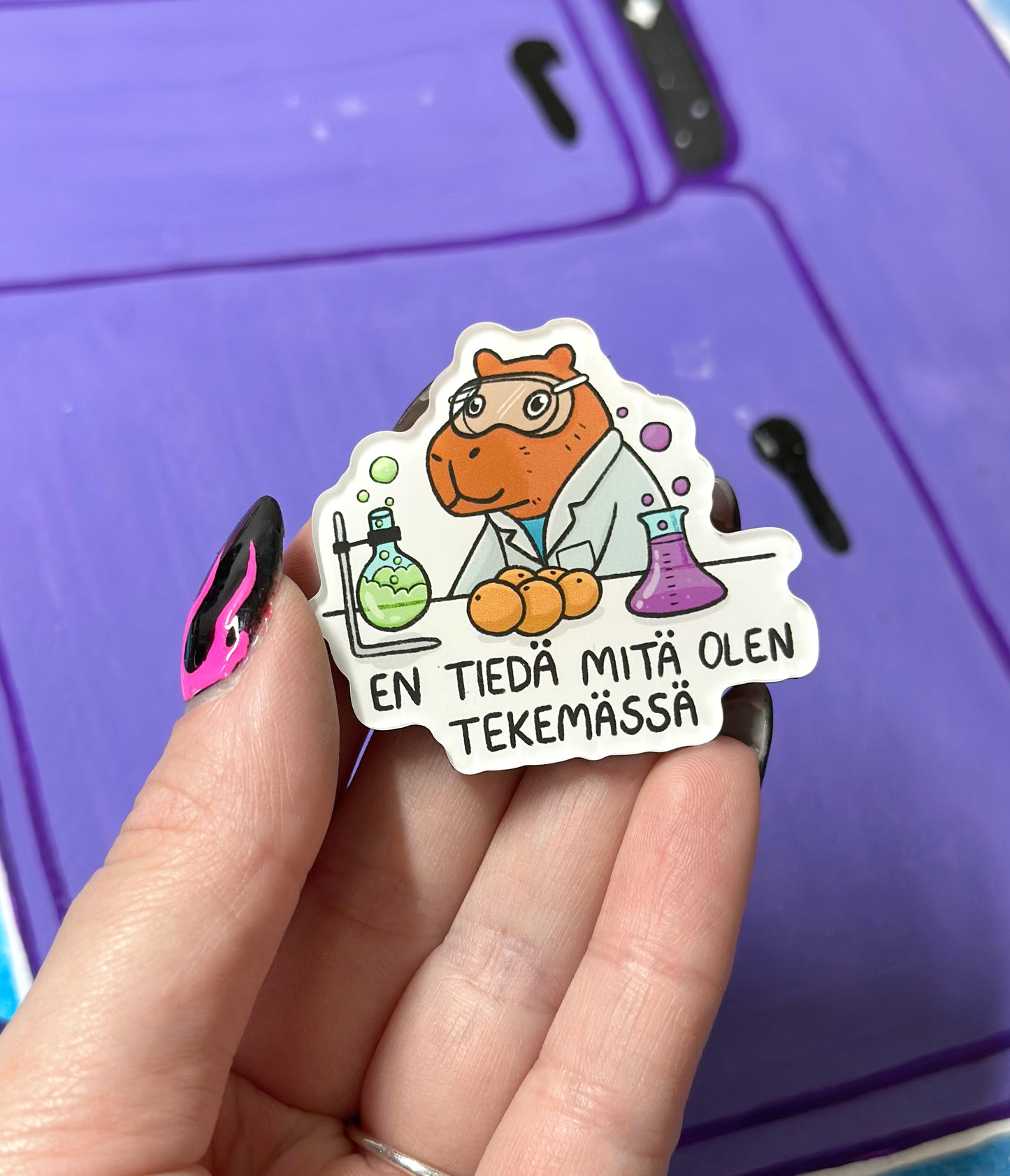 En tiedä mitä olen tekemässä - Akryylimagneetti