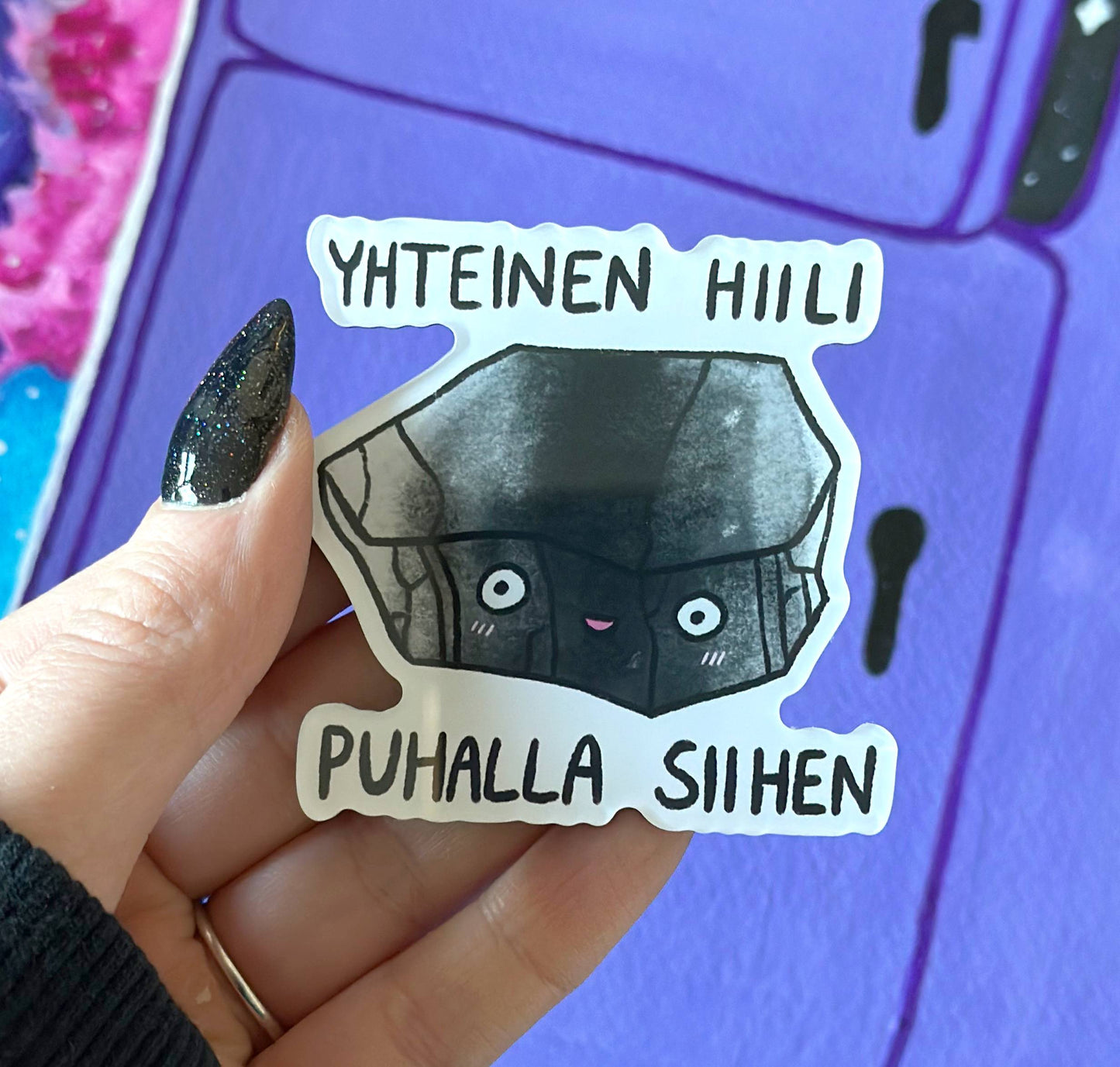 Yhteinen hiili, puhalla siihen - Akryylimagneetti