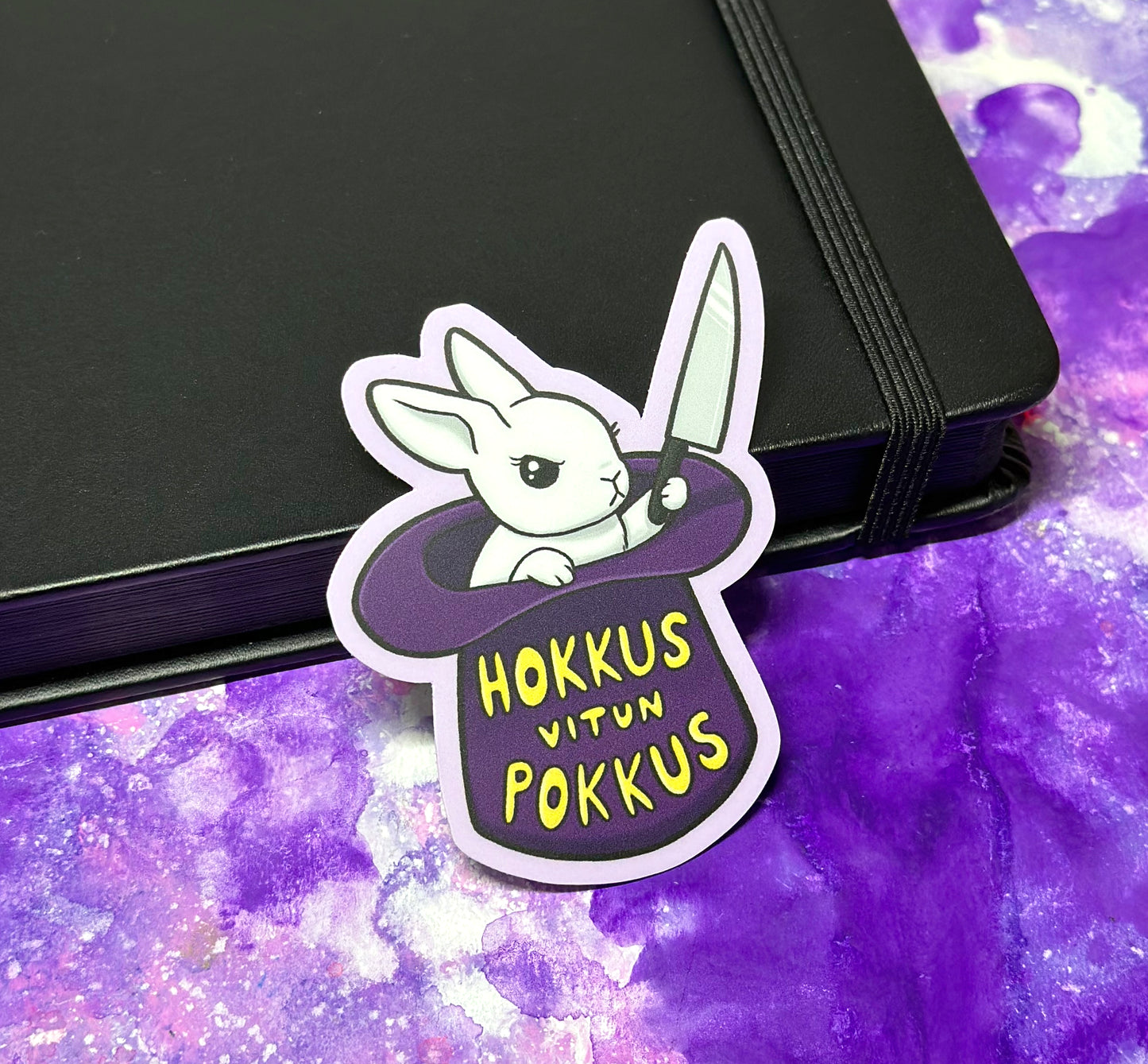 Hokkus vitun pokkus - Säänkestävä tarra