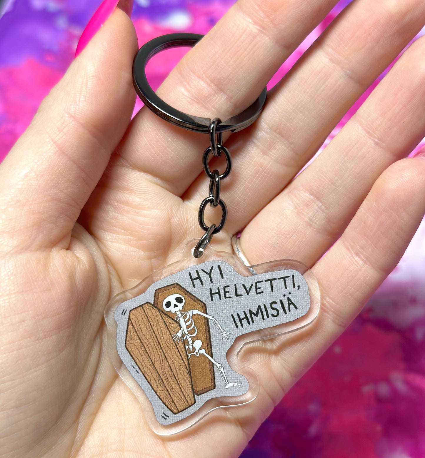 Hyi helvetti, ihmisiä - Avaimenperä
