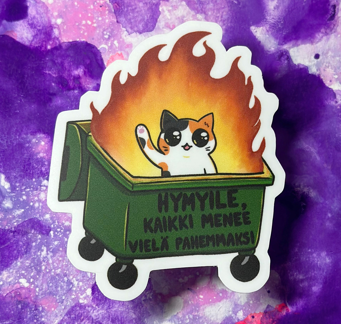 Hymyile, kaikki menee vielä pahemmaksi - Säänkestävä tarra