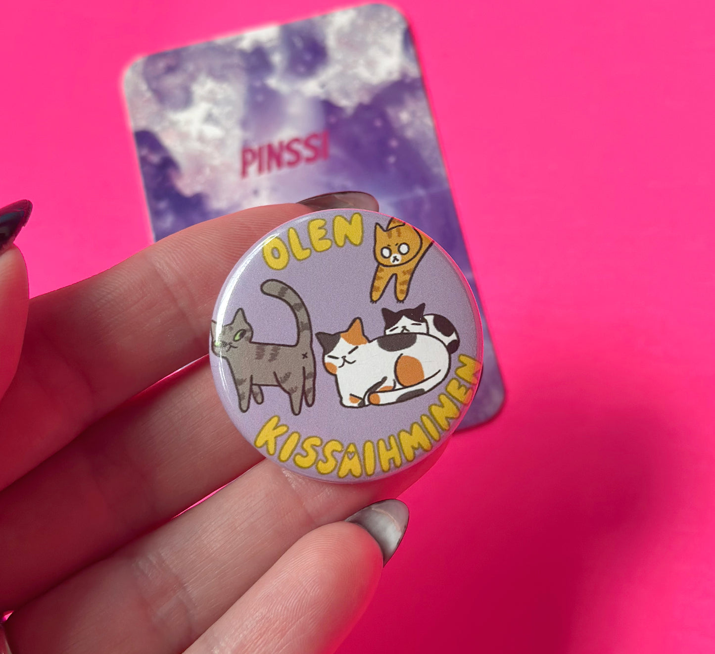 Olen kissaihminen - Pinssi