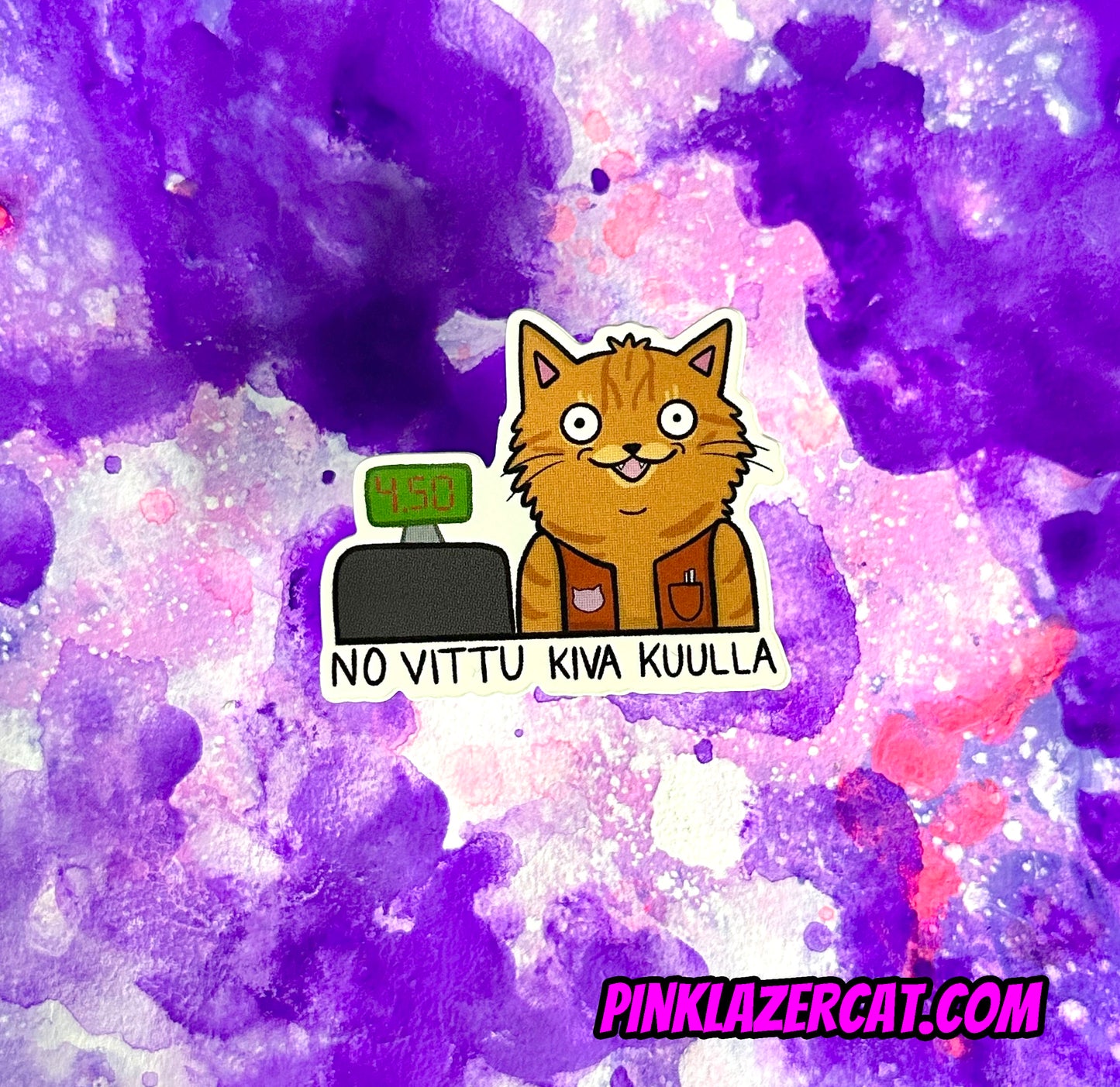 No vittu kiva kuulla tarra