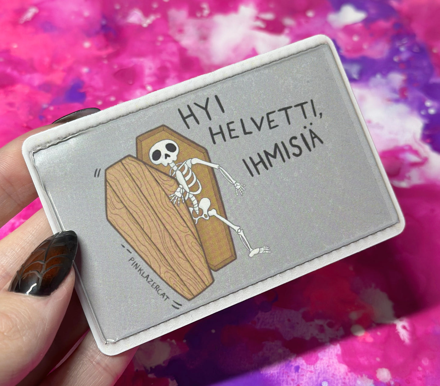 Hyi helvetti, ihmisiä - Heijastava matkakorttikotelo