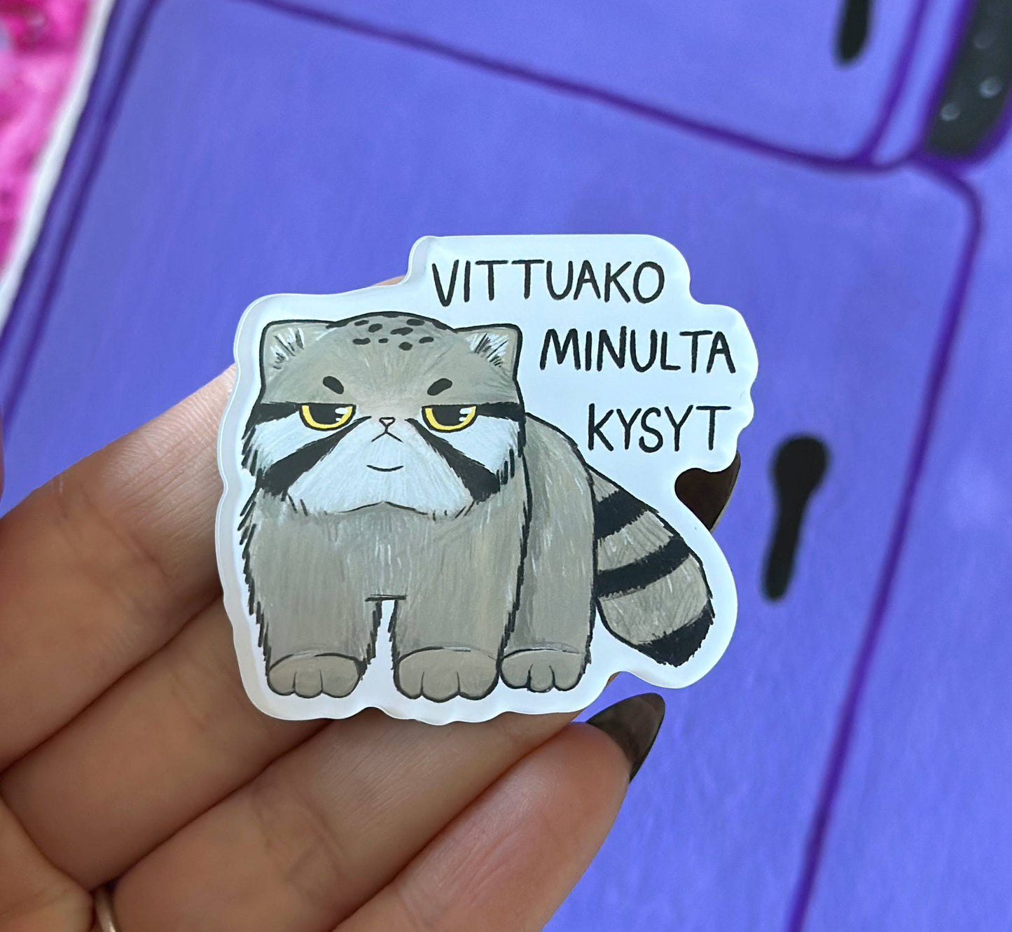 Vittuako minulta kysyt - Akryylimagneetti