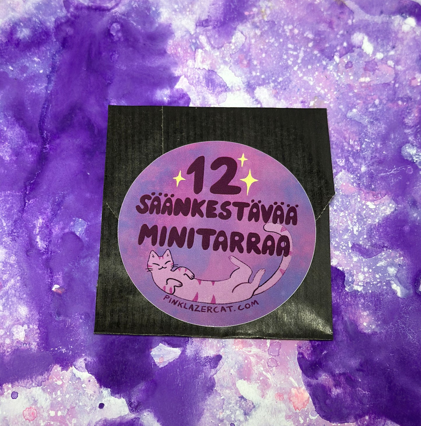 12 säänkestävää minitarraa MYSTEERIPUSSI*