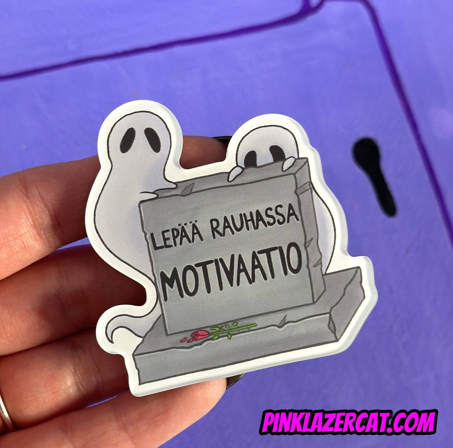 Lepää rauhassa motivaatio - Akryylimagneetti