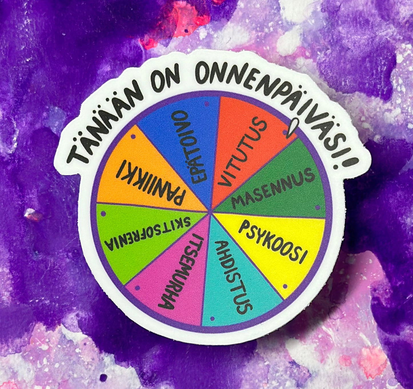 Onnenpyörä - Säänkestävä tarra