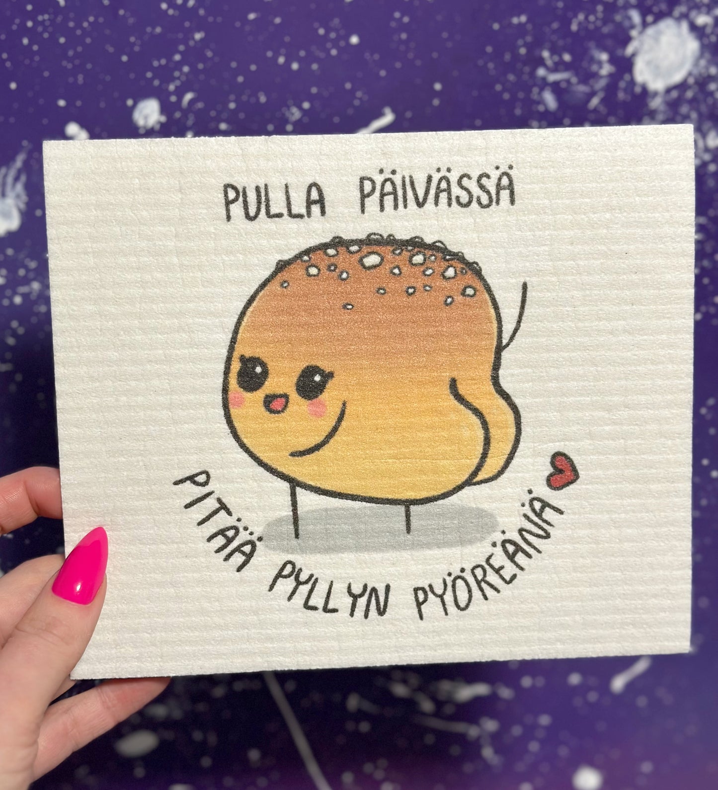 Pulla päivässä pitää pyllyn pyöreänä - Tiskirätti