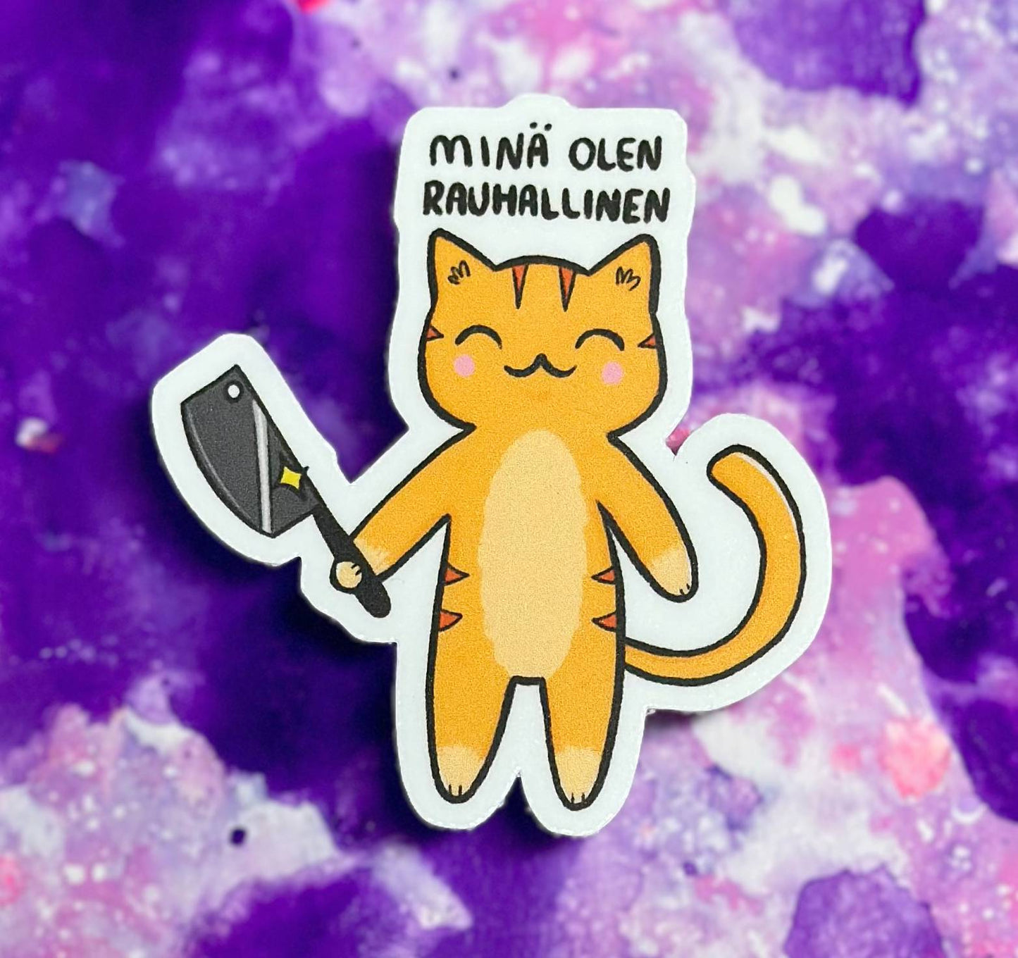 Minä olen rauhallinen - Säänkestävä tarra