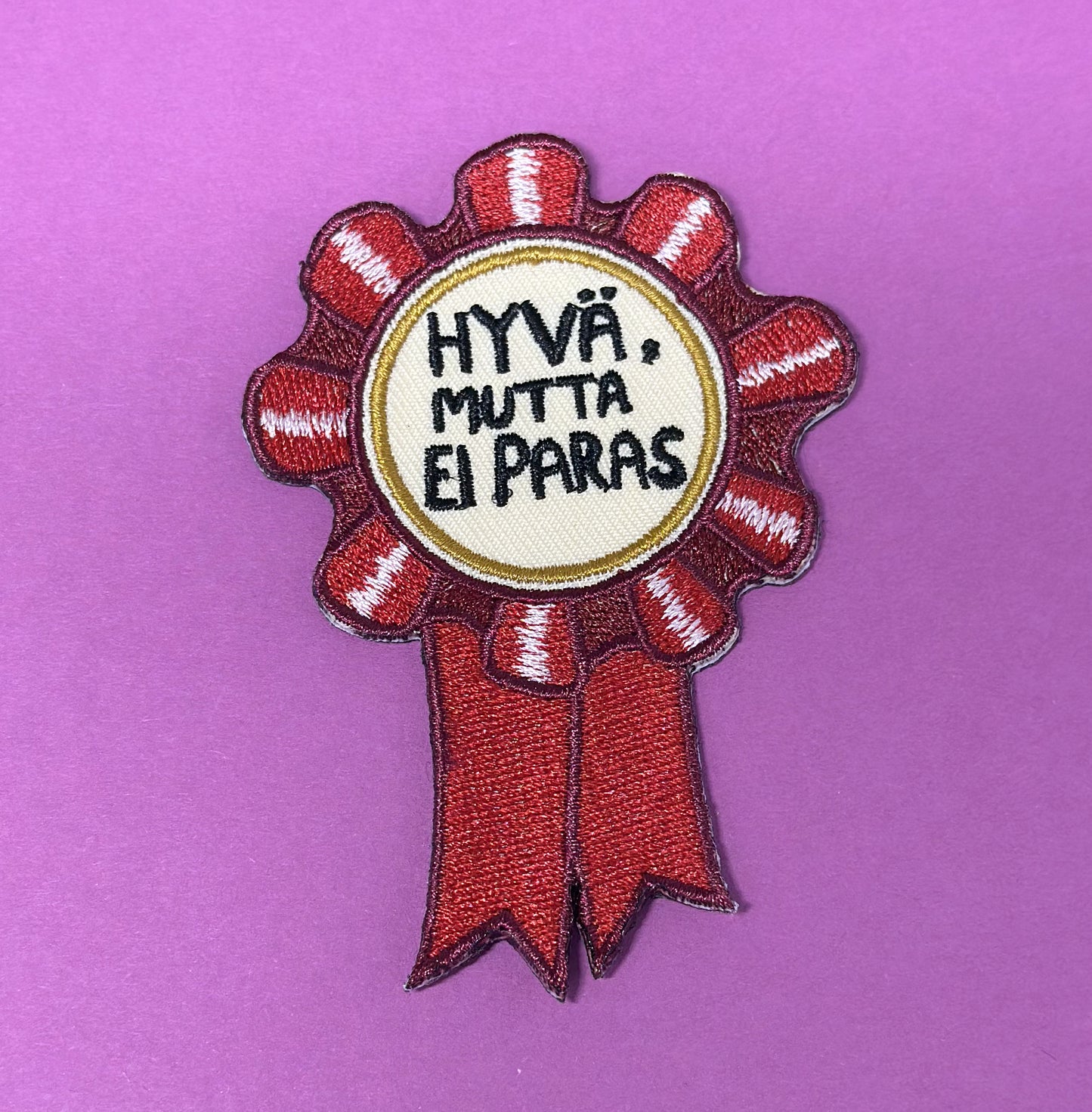 Hyvä, mutta ei paras - Kangasmerkki
