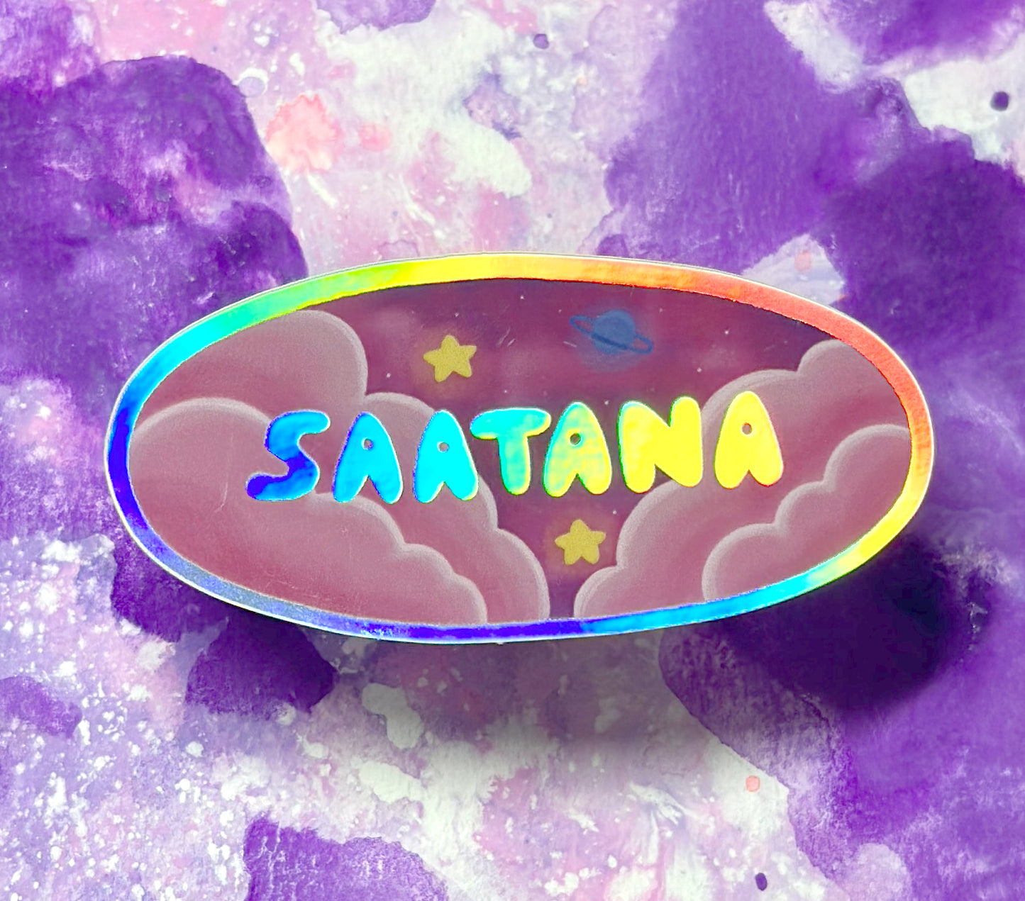 Saatana - Säänkestävä tarra