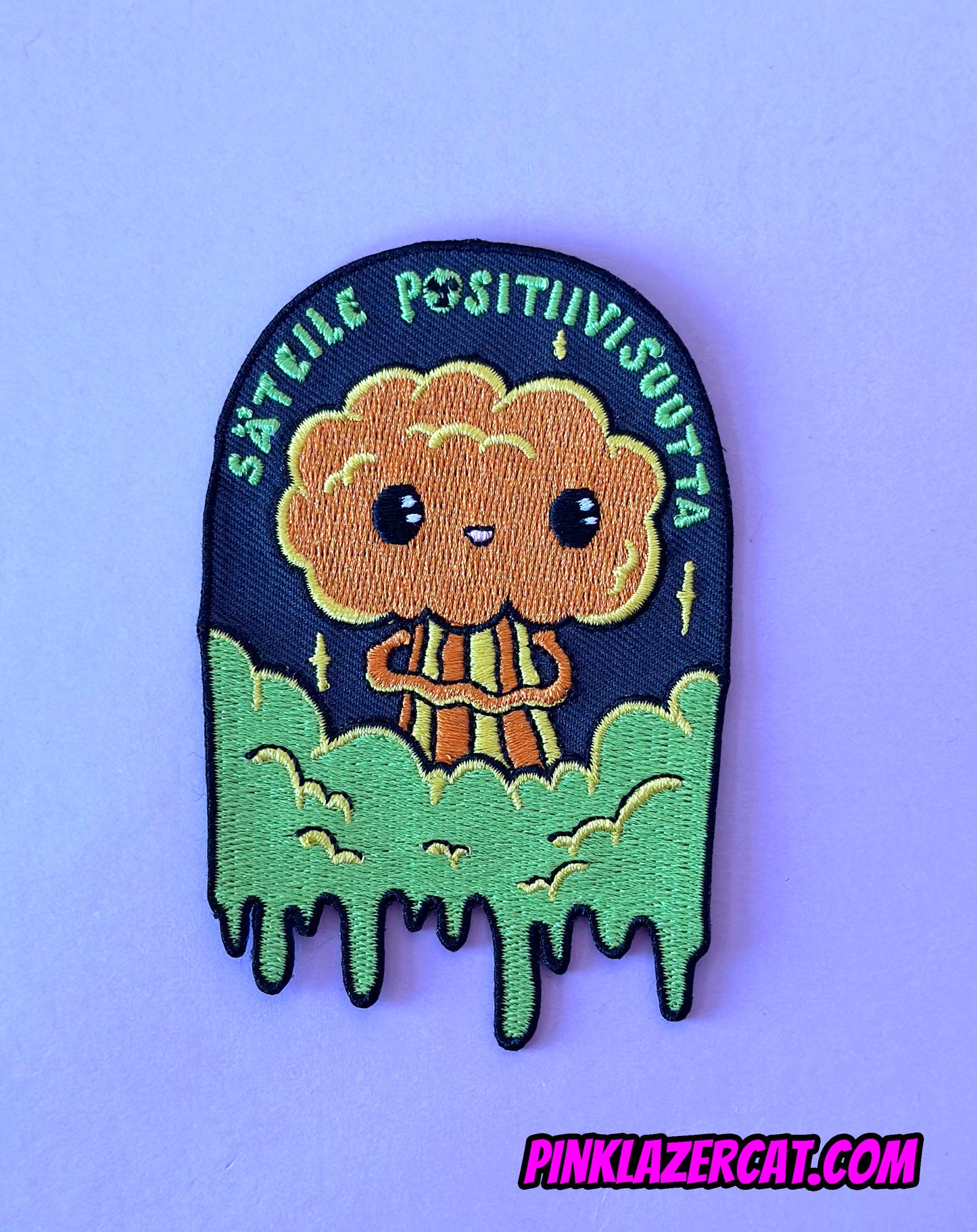Säteile positiivisuutta kangasmerkki