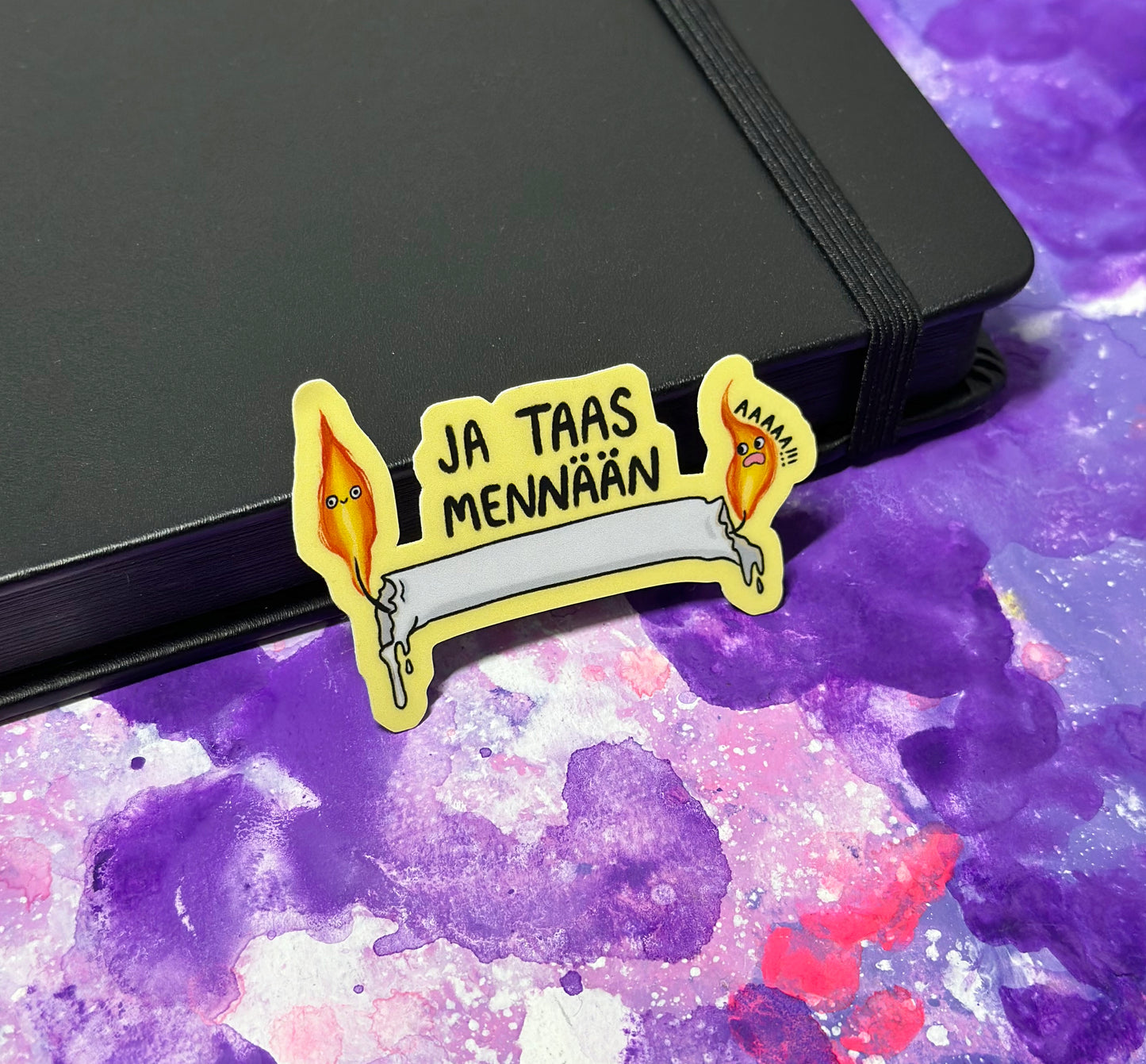 Ja taas mennään - Säänkestävä tarra
