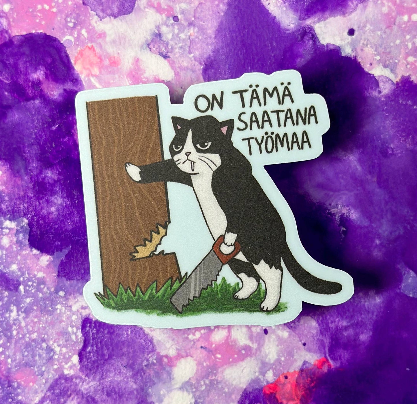 On tämä saatana työmaa - Säänkestävä tarra
