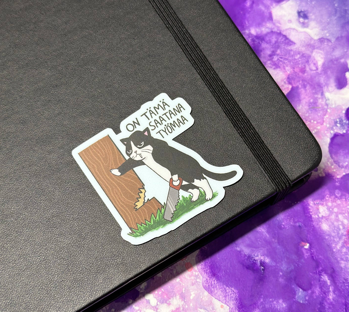 On tämä saatana työmaa - Säänkestävä tarra