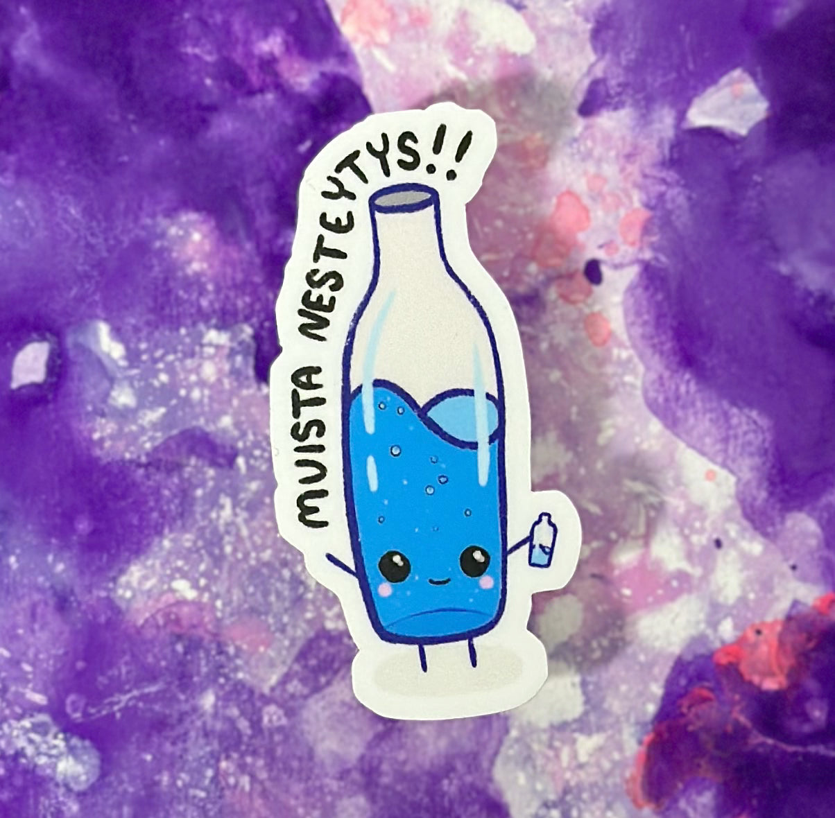 Muista nesteytys!! - Säänkestävä tarra