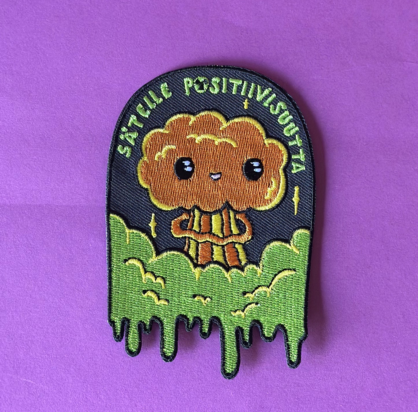 Säteile positiivisuutta - Kangasmerkki