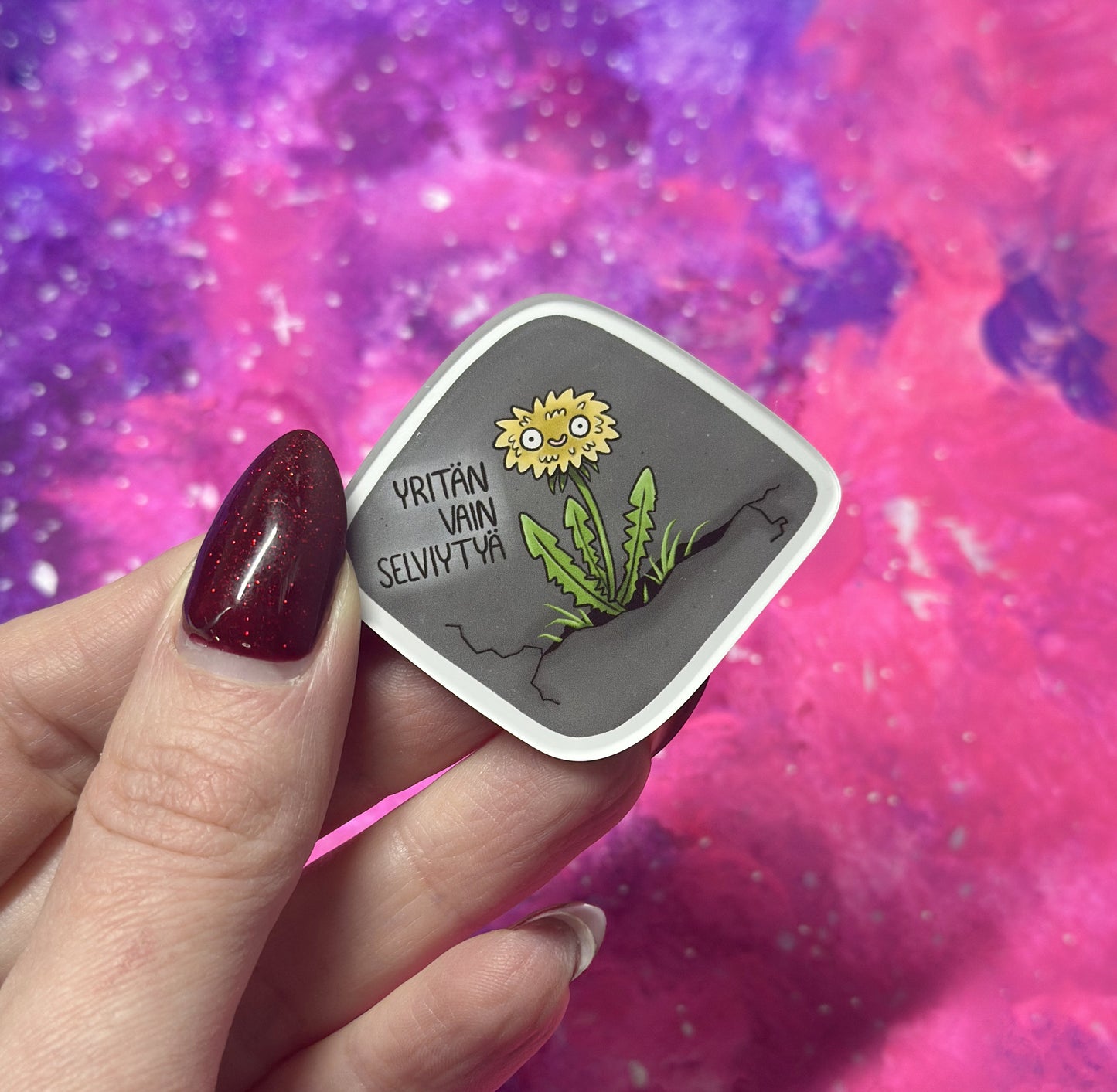 Yritän vain selviytyä - Akryylimagneetti