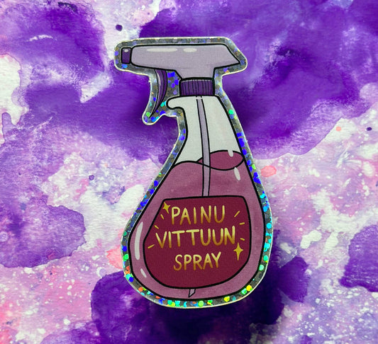 Painu vittuun spray - Tarra