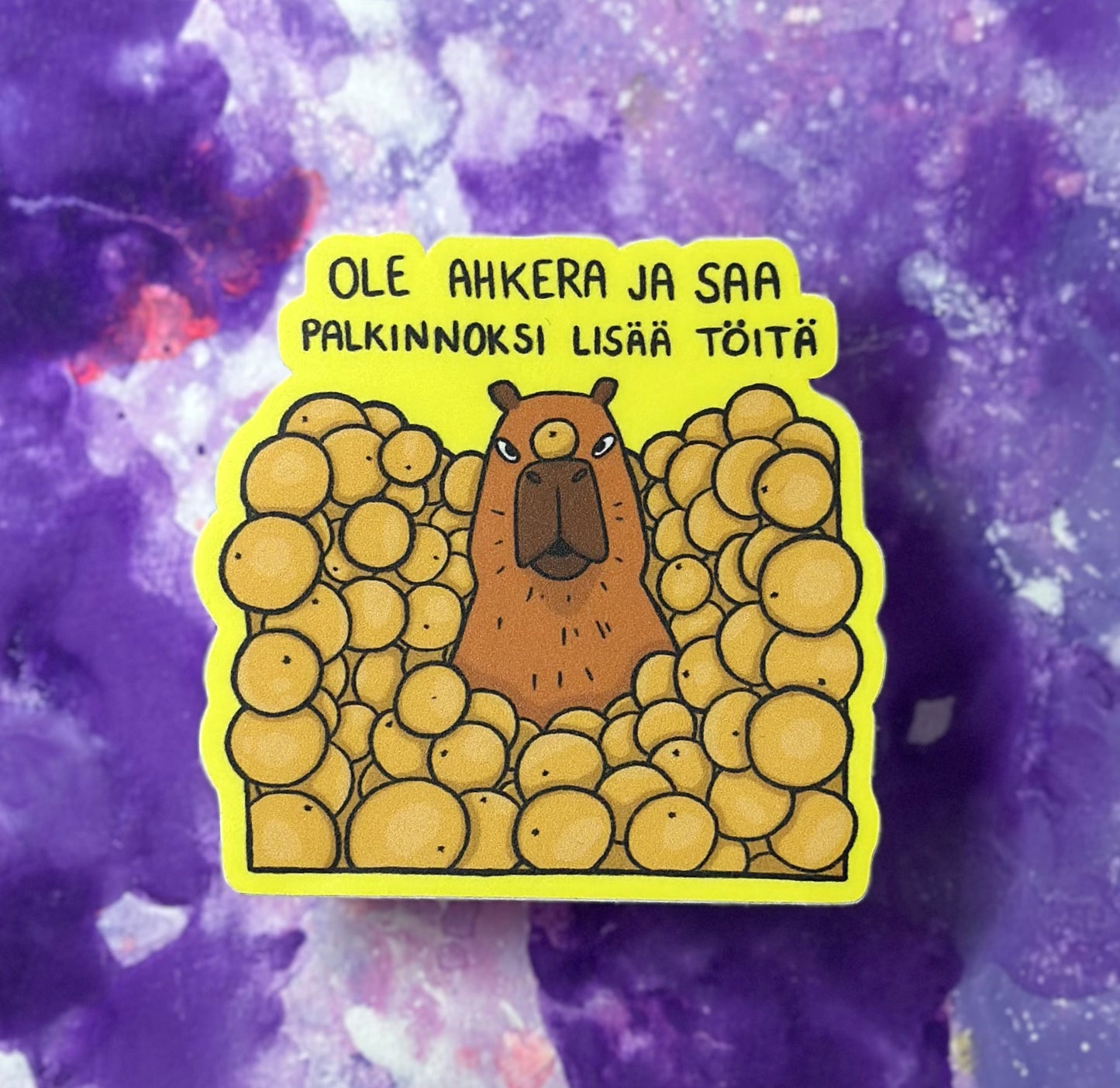 Ole ahkera ja saa palkinnoksi lisää töitä - Säänkestävä tarra