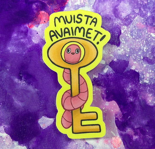Muista avaimet! - Säänkestävä tarra