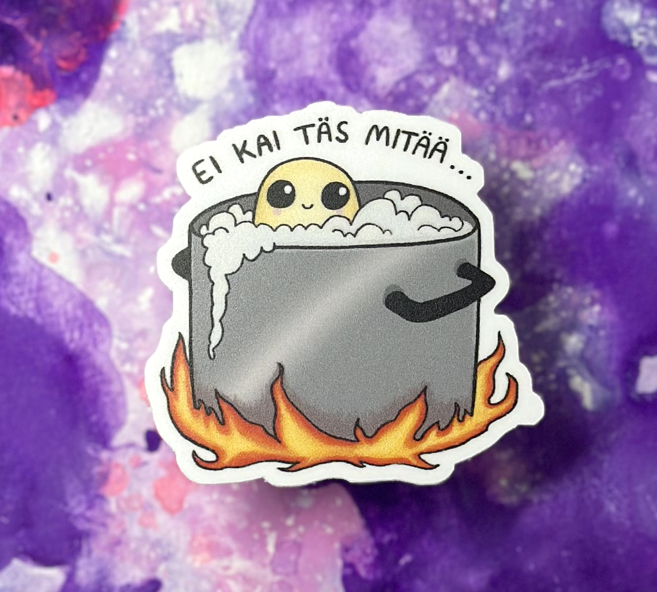 Ei kai täs mitää... - Säänkestävä tarra