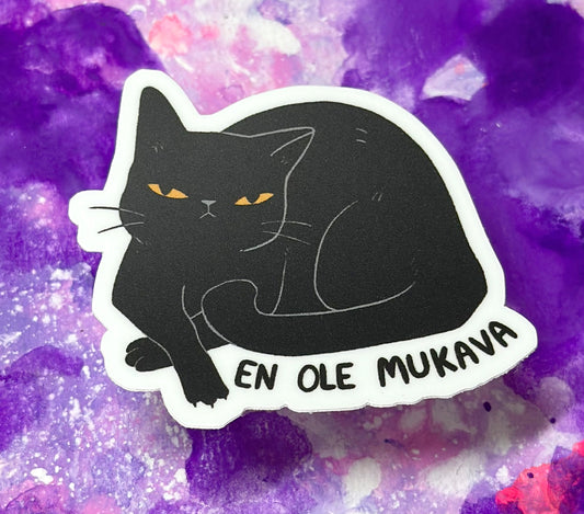 En ole mukava - Säänkestävä tarra