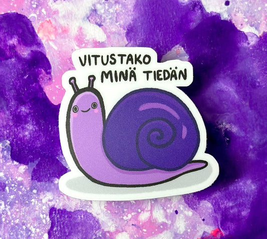 Vitustako minä tiedän - Tarra