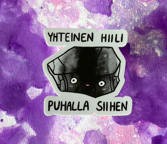 Yhteinen hiili, puhalla siihen - Tarra