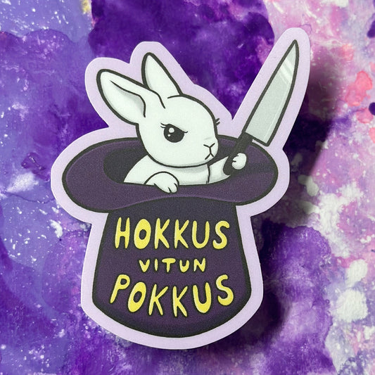 Hokkus vitun pokkus - Säänkestävä tarra