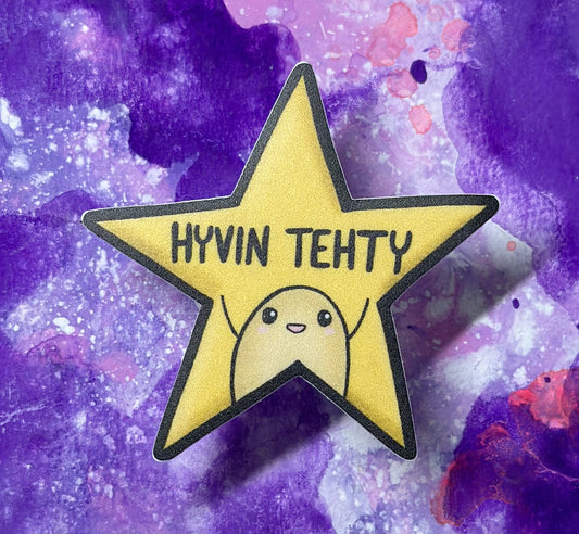 Hyvin tehty - Säänkestävä tarra