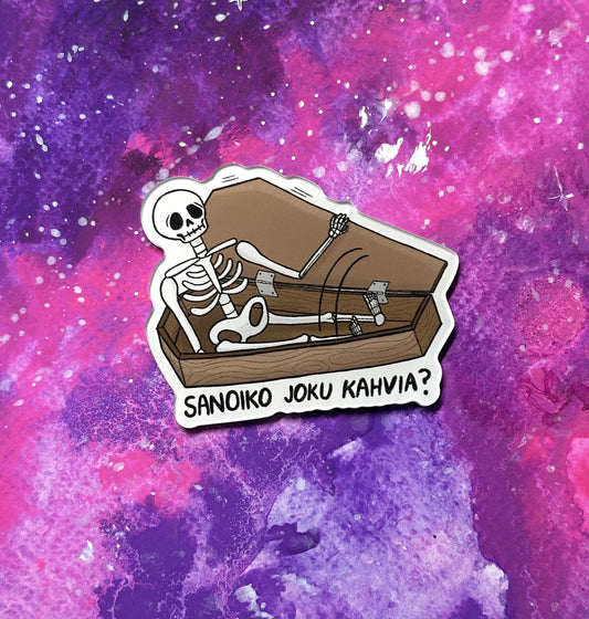 Sanoiko joku kahvia - Akryylimagneetti