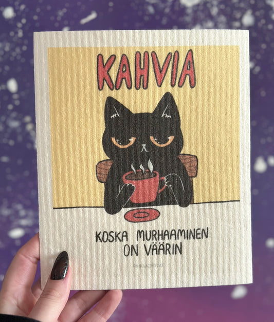 Kahvia, koska murhaaminen on väärin - Tiskirätti