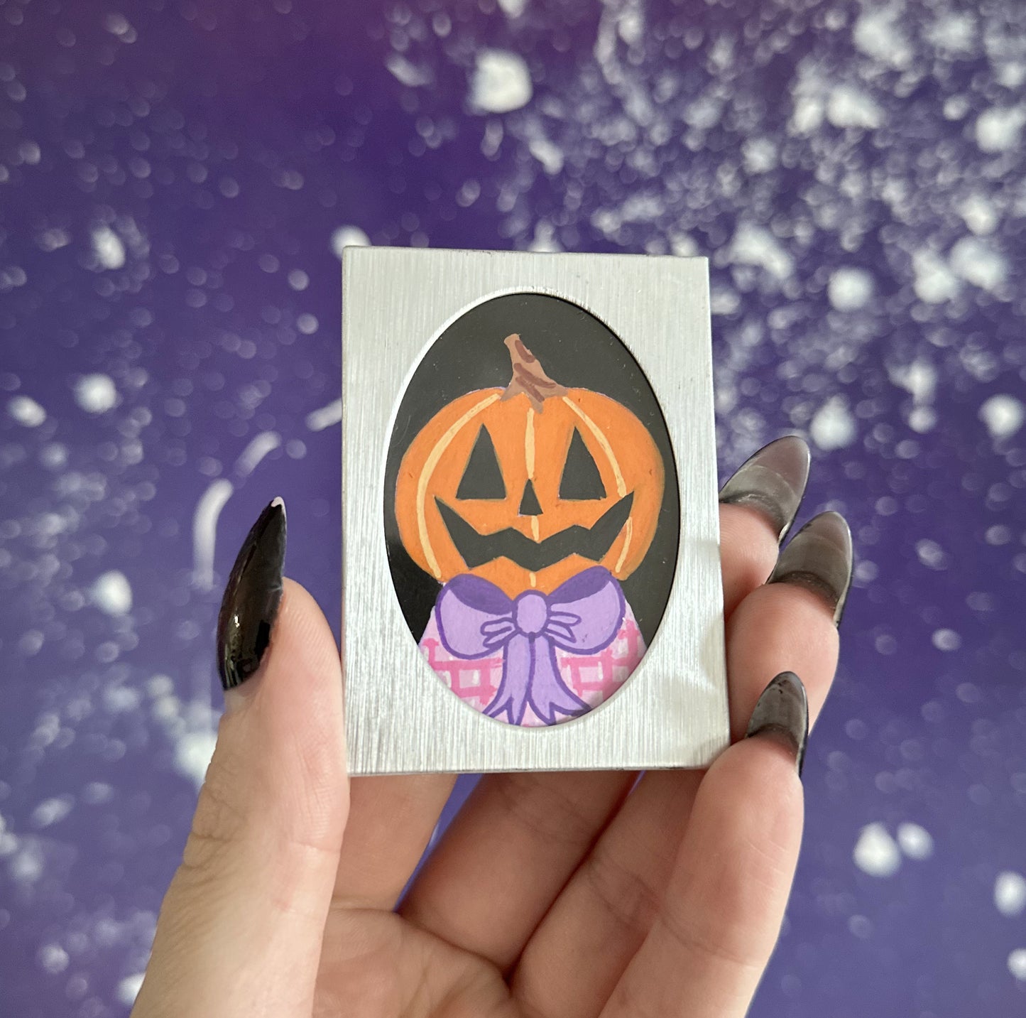 Kurpitsatyttö - Maalaus