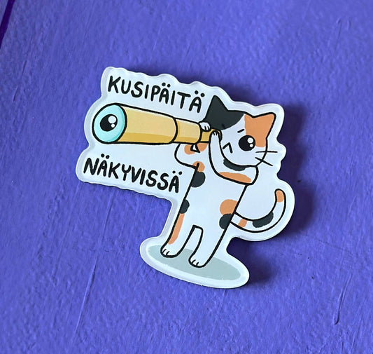 Kusipäitä näkyvissä - Akryylimagneetti