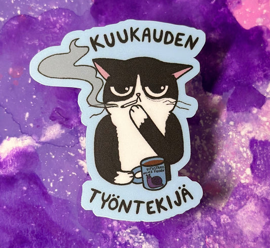 Kuukauden työntekijä - Säänkestävä tarra