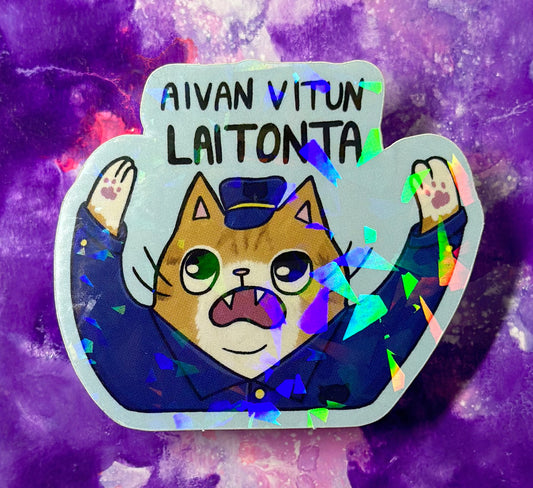 Aivan vitun laitonta - Tarra