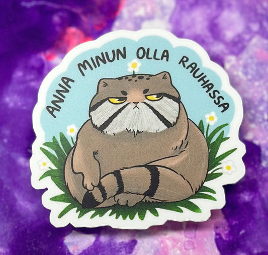 Anna minun olla rauhassa - Säänkestävä tarra