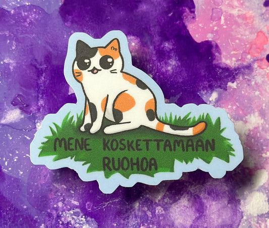 Mene koskettamaan ruohoa - Säänkestävä tarra