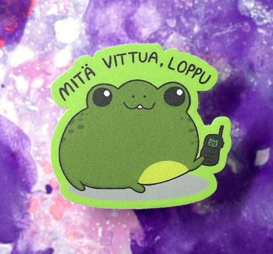 Mitä vittua, loppu - Säänkestävä tarra