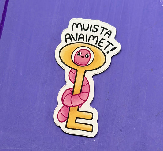 Muista avaimet! - Akryylimagneetti